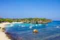 Mushroom beach on Lembongan island Royalty Free Stock Photo