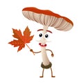 Mushroom cartoon character Royalty Free Stock Photo
