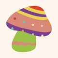 Mushroom cartoon theme elements vector,eps