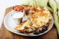 Mushroom and cheese quesadillas