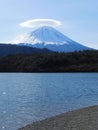 Mushroom Clouds over Mount Fuji, Japan Royalty Free Stock Photo