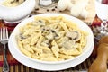 Mushroom cream and pasta