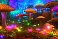 Mushroom Fantasy in Magical forest