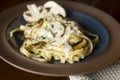 Mushroom Fetuccine Alfredo Royalty Free Stock Photo