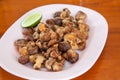 Mushroom fried with soy sauce
