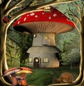Mushroom house Royalty Free Stock Photo