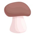 Mushroom icon cartoon vector. Forest food