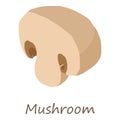 Mushroom icon, isometric style Royalty Free Stock Photo