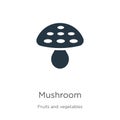 Mushroom icon vector. Trendy flat mushroom icon from fruits collection isolated on white background. Vector illustration can be Royalty Free Stock Photo