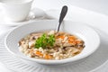 Mushroom Lentil Soup Royalty Free Stock Photo