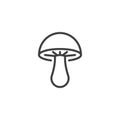 Mushroom line icon