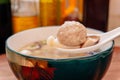 Mushroom meatball soup is a home-cooked dish in China