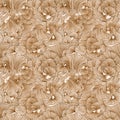 Oyster mushrooms pattern in color close to natural