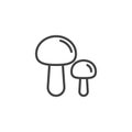 Mushroom Plant outline icon