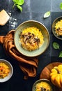 Mushroom and pumpkin risotto Royalty Free Stock Photo