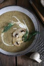 Mushroom puree soup