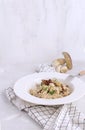 Mushroom risotto Traditional italian porcino