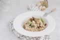 Mushroom risotto Traditional italian porcino Royalty Free Stock Photo