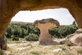 Mushroom rock in Cappadocia, Nevsehir Royalty Free Stock Photo