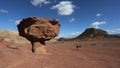 Mushroom rock formation at Timna park , Israel