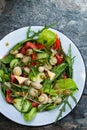 Mushroom salad rustic-style Royalty Free Stock Photo