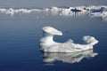 Mushroom shaped iceberg, Greenland