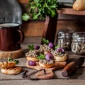 Mushroom Spread on Toasts