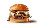 Mushroom Swiss Burger Royalty Free Stock Photo