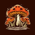 Mushroom vector illustration design Royalty Free Stock Photo