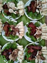 Mushrooms and bamboo shoots at a market in Luang Namtha, Laos