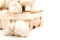 Mushrooms in a basket Royalty Free Stock Photo