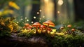 Mushrooms on the Forest Floor