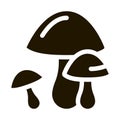 Mushrooms Icon Vector Glyph Illustration Royalty Free Stock Photo