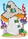 Mushrooms - labyrinth for kids.