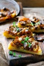 Mushrooms tart Royalty Free Stock Photo