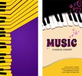 Music abstract background for banner or roll up. Royalty Free Stock Photo