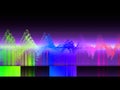 Music abstract color background. Equalizer showing sound wave. Technology and science background concept Royalty Free Stock Photo