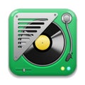 Music app icon Royalty Free Stock Photo