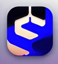 Music & Audio Software App Icon. Generative AI.