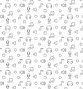 Music audio sound seamless pattern