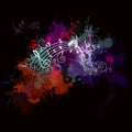 Music background with color Royalty Free Stock Photo