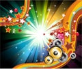 Music Background for Disco Flyers Royalty Free Stock Photo