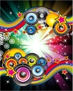 Music Background for Disco Flyers Royalty Free Stock Photo