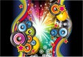 Music Background for Disco Flyers Royalty Free Stock Photo