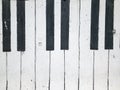 Music background piano key in a brick wall Royalty Free Stock Photo
