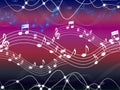 Music Background Shows Musical Song And Harmony