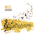 Music vector background Royalty Free Stock Photo