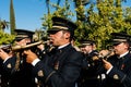 Music band in Easter procession in Cordoba. Royalty Free Stock Photo