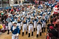 Music Band on the rose monday parade in Cologne - musicians in