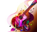Vector Music banner Royalty Free Stock Photo